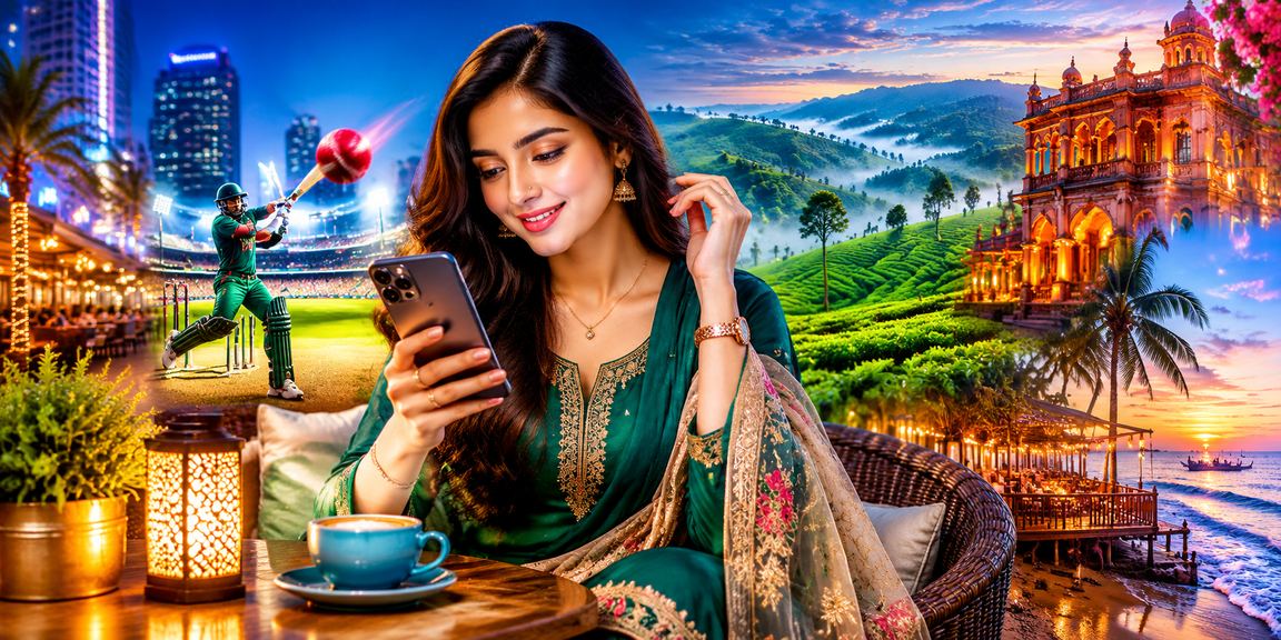 ঢাকার চা বাগানের পরিবেশে ক্রিকেট বেটিংয়ের জন্য পেমেন্ট করছেন একজন ব্যবহারকারী
